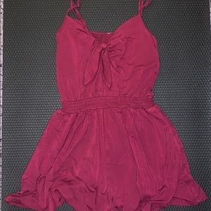 Dark red/maroon/burgundy romper